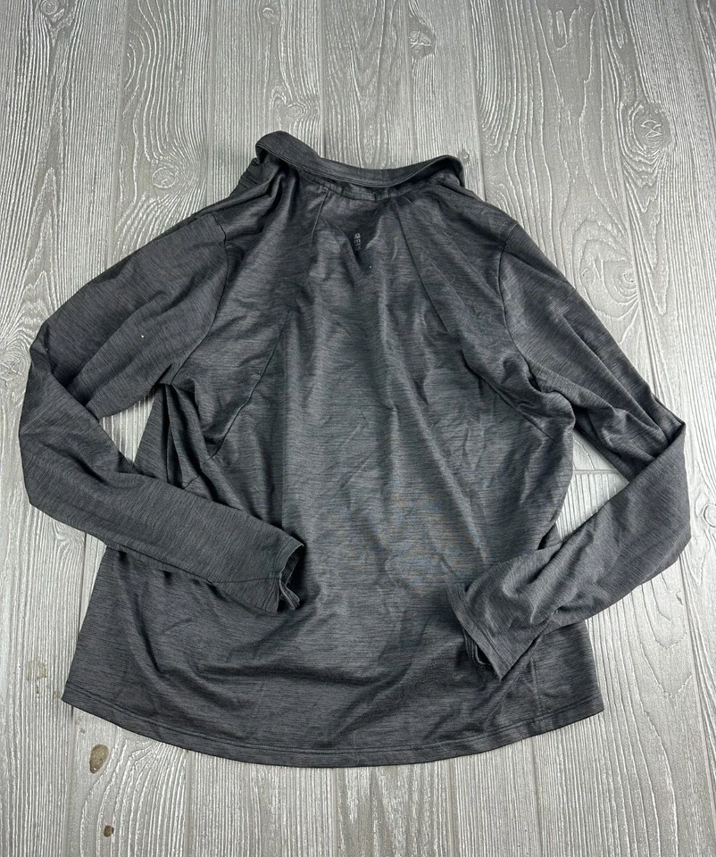 REI Shirt Womens Large Long Sleeve Activewear 1/4 Zip Lightweight Pullover - Image 3 of 4