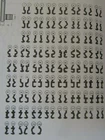 GDR TGL room door key beard key plate construction key beard key