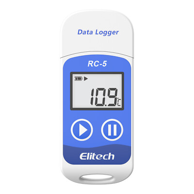 Elitech RC-5 USB Reusable Temperature Data logger Temp Recorder with PDF Report