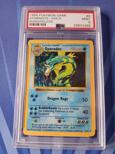 Gyarados  Shadowless Holo Base Set PSA 9 Mint 1999  WOTC Pokémon