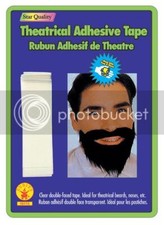 6 Pc. Pack of THEATRICAL ADHESIVE TAPE Water washable