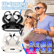 144 Languages AI Smart Translation Air Conduction Earbuds Real-Time Translator