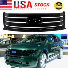 For 2007-10 Ford Edge Front Bumper Upper Grille Assembly Grill Trim Gloss Black