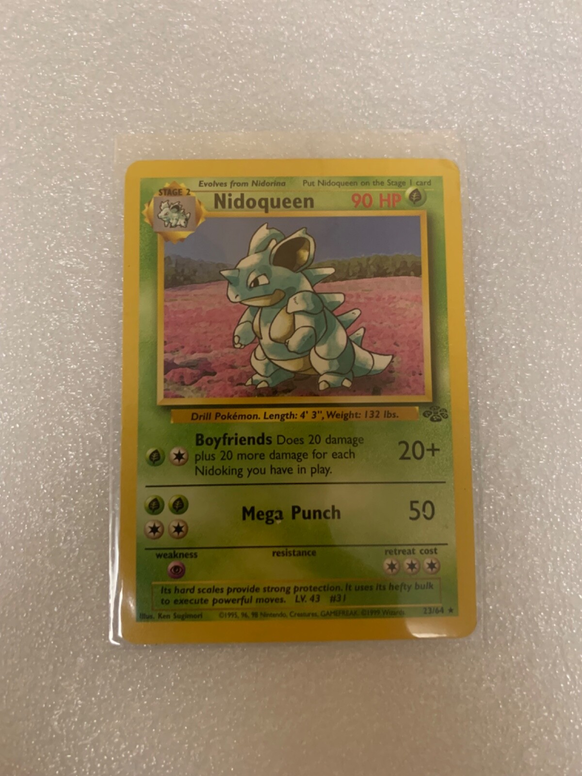 Pokémon TCG Nidoqueen Jungle 23/64 Regular Unlimited Rare LP