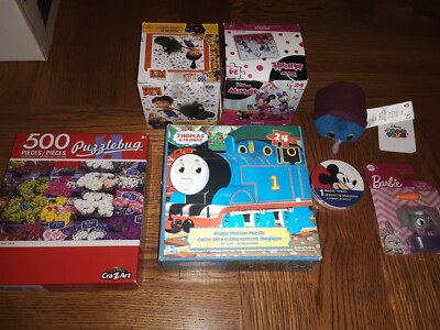 Lot of 7 Thomas & Friends+disney Puzzle Development Puzzle