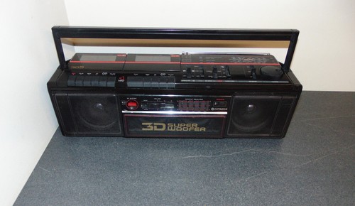 Hitachi TRK-3D5E Boombox Stereo *Working* Vintage