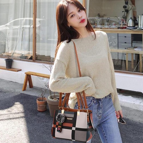 Pu Leather Crossbody Bags for Women Tote Handbag Large Capacity Shoulder Bag - Picture 4 of 29