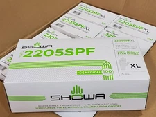 SHOWA 2205SPF-XL Vinyl Disposable Medical Exam Gloves 5MIL Powder&Latex-Free HR