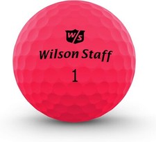 Wilson Staff Duo Optix Matte Pink Soft Distance Golf Balls - 3 Ball Sleeve