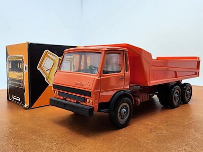 Berliet Dealer Eligor LBS 1/43 - GRH 230 6X4 Orange Dump Truck (Benne Marrel)