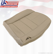 2008-2010 For Ford F250 Driver Bottom Replacement Genuine Leather Seat Cover Tan