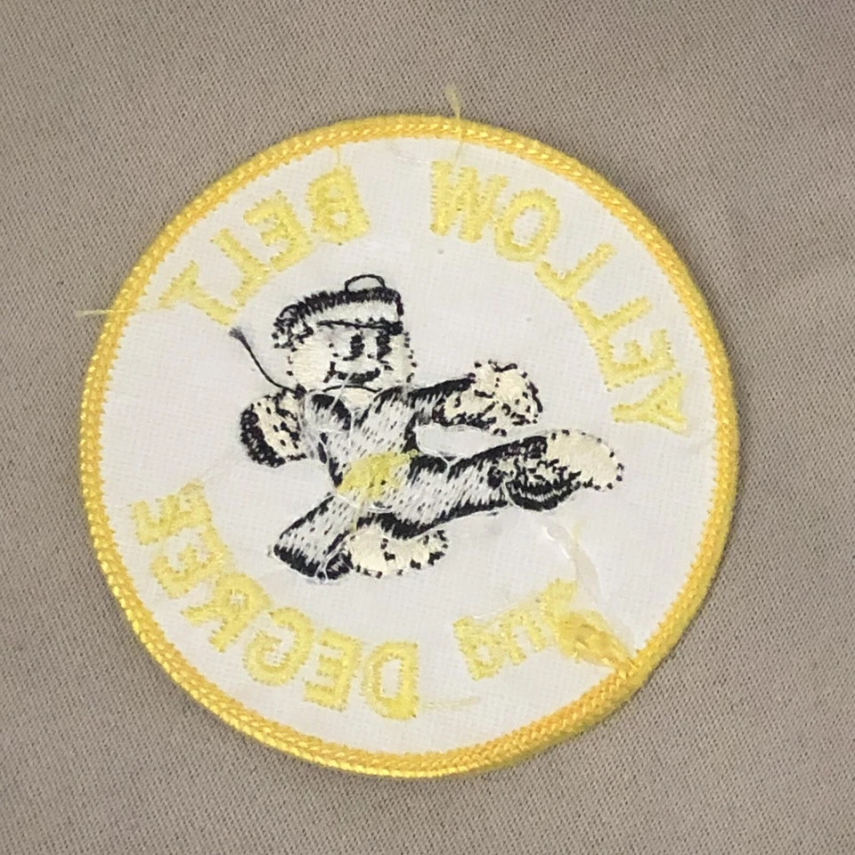 Yellow Belt 2nd Degree Patch - Martial Arts - 3 inches x 3 inches - Image 2 of 2