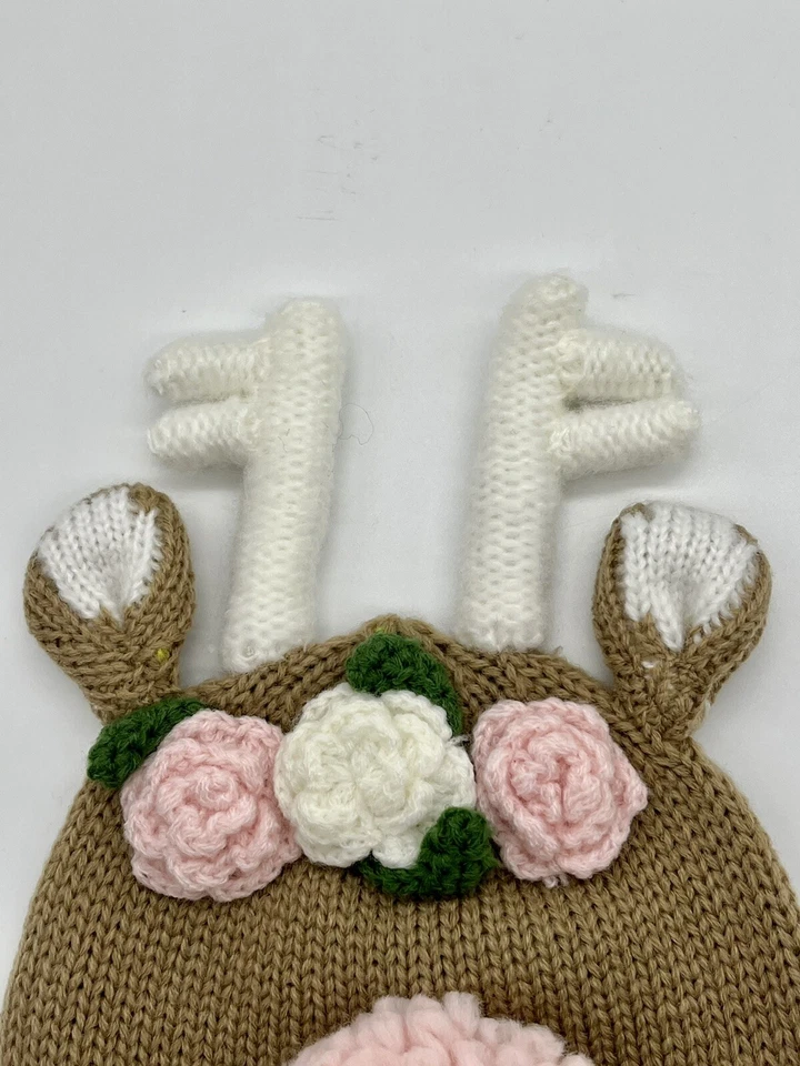 NUEVO ~ Mud Pie Niño Bebé ~ Ciervo Cervatillo Sombrero Gorra Gorro Otoño ~ 6M a 18M Foto 3 de 4