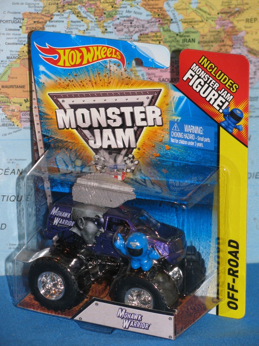 HOT WHEELS MONSTER JAM MOHAWK WARRIOR PURPLE OFF-ROAD FIGURE