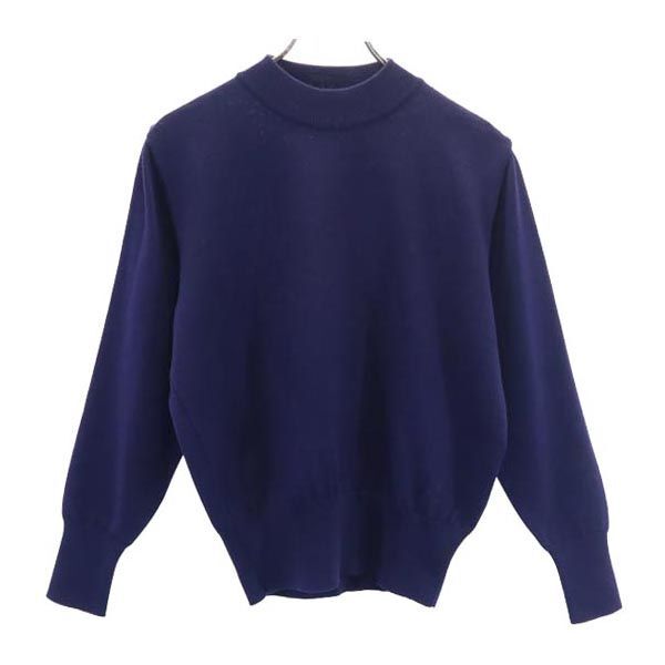 Maglione maglia manica lunga YVES SAINT LAURENT anni 90 vecchia lana ricamo logo donna