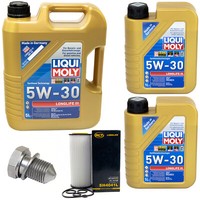 MotoröL Set 5W-30 Liqui Moly 7 Liter + ÖLfilter + Schraube FüR Audi A4 A6 A8 3.2