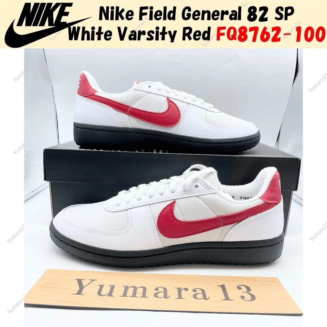Nike Field General 82 SP White Varsity Red FQ8762-100 Men's Size