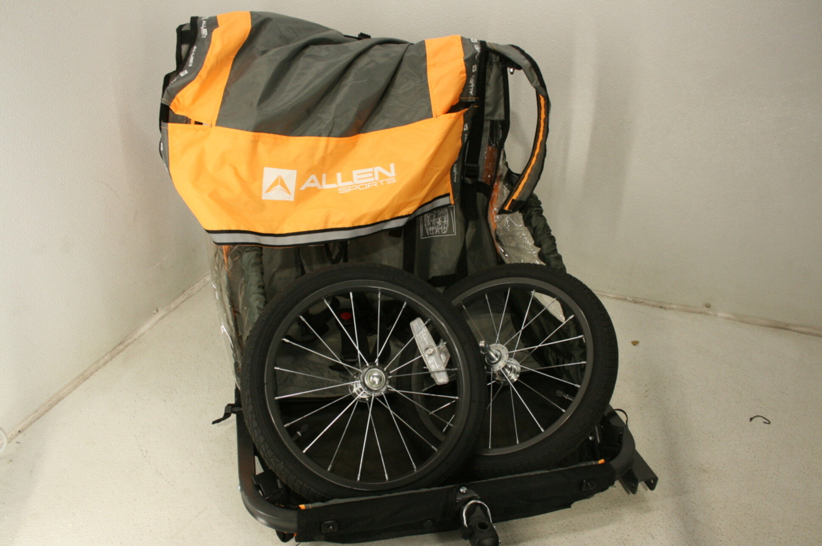 Allen Sports AS2O Deluxe Steel Two Child Bicycle Trailer Stroller