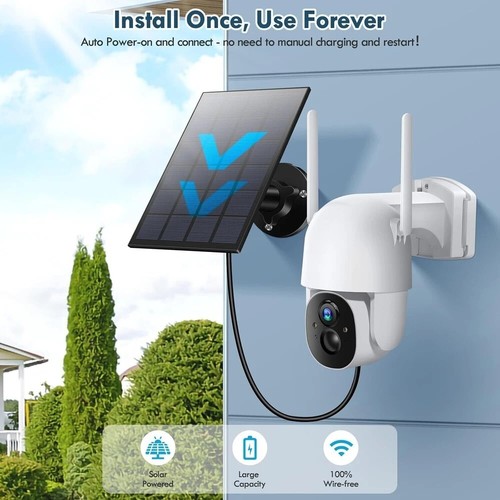 Solar Security Cameras Wireless Outdoor, Wireless Cameras for Home/Outdoor Secur - Picture 13 of 15