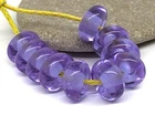 Alexandrite Lampwork Glass Beads From Murano OOAK Tamara Yarilo Brand 10 Pcs