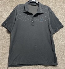 Travis Mathew Mens Gray Pima Cotton Short Sleeve Golf Polo Shirt Size XL