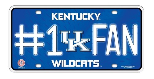 University Of Kentucky Wildcats Mosaic License Plate - 6x12 Inch Officially Licensed