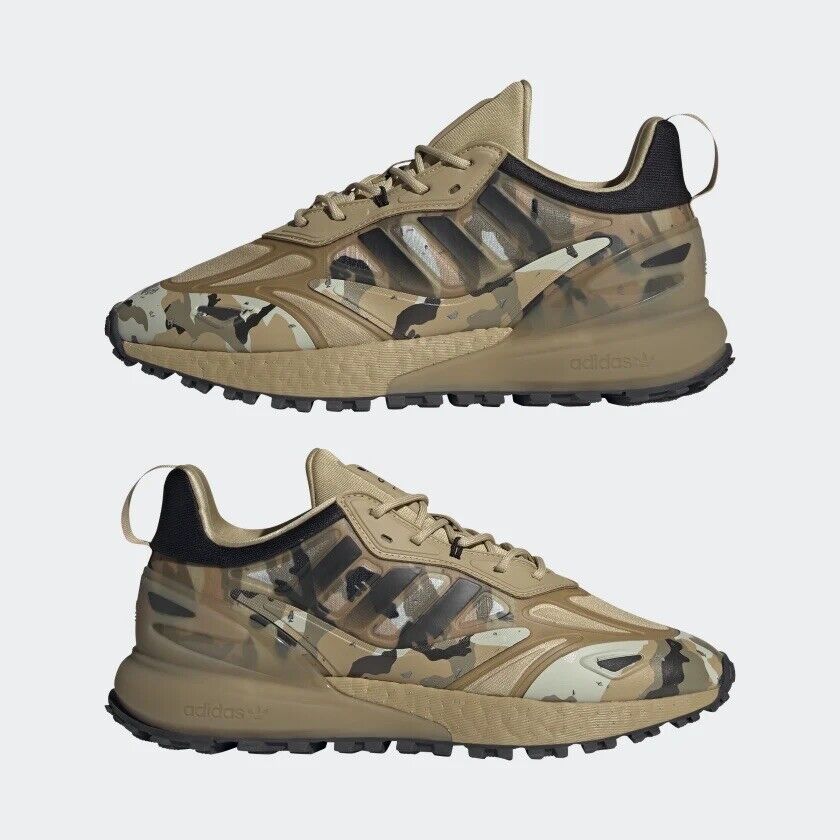 Adidas Originals ZX 2K Boost 2.0 Trail Camo Men's Athletic Adidas Originals ZX 2K Boost 2.0 Trail Camo Men's Athletic