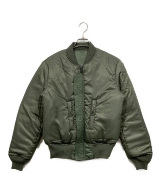 AVIREX MA-1 TOM CAT Top Gun Flight Jacket Khaki Green Nylon Men's