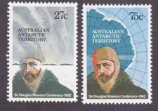 Australia AAT Stamp Sc L53-4, Sir Douglas Mawson, F/VF MNH (410C-SX)