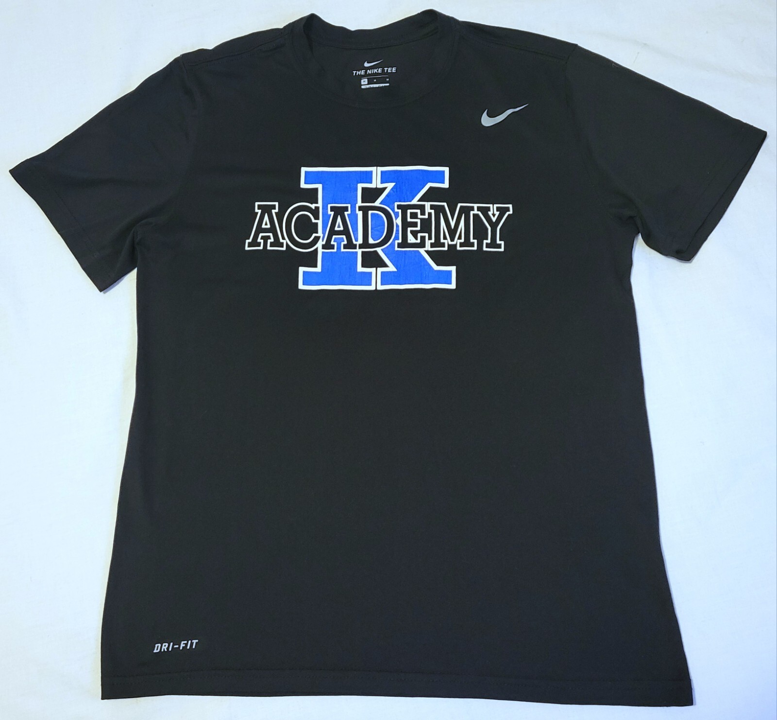 T shirt nera Nike Dri Fit Coach K Academy Duke Blue Devils uomo MEDIUM M