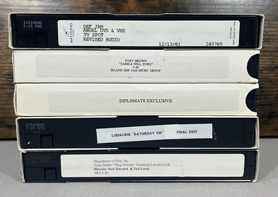 RARE Def Jam Final Cuts VHS Tapes Ludacris Foxy Brown Trick Daddy Diplomats