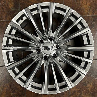 Fr205 Rims 24” 2025 ESCALADE V FR205 GUNMETAL WHEELS and TIRES Silverado Tahoe ...