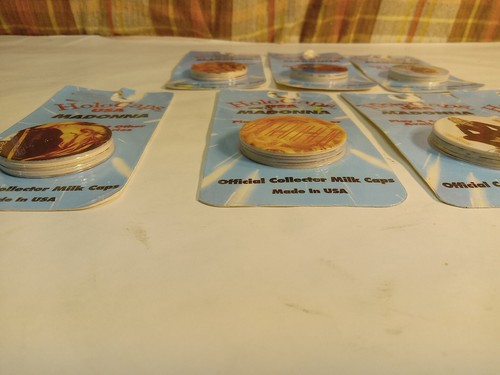7 Vintage Madonna Pogs / Milk Caps Complete Boy Toy Inc Pogz RARE DLT MOC Sealed - Picture 6 of 7