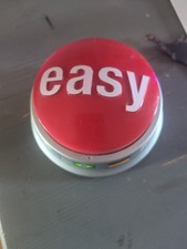 STAPLES "That Was Easy" Red Button Multi Language Talking Desk Top Gift