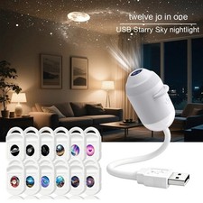 Hd Smart Dynamic 5d Holographic Night Light Projector 2 In 1 Galaxy Night Light
