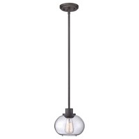 HäNgeleuchte Deckenlampe Pendellampe Metall Glas Bronze D 19,9 Cm Esszimmerlampe