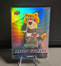 Upper Deck 2025-26 MVP Mascot Stickers Nordy MS-13 Minnesota Wild Hockey Card