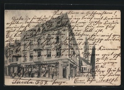 Offenburg, Ansichtskarte, Warenhaus Steinberg & Co. 1905 