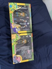 NECA TMNT Cartoon Leonardo vs shredder and Donatello vs Krang 2 pack