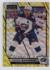 2023-24 O-Pee-Chee Platinum Neon Yellow Surge Johnny Gaudreau #141 0y8x
