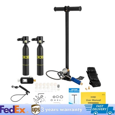 Mini Scuba Diving Kit Oxygen Air Tank Equipment Underwater Breath Oxygen Tank US