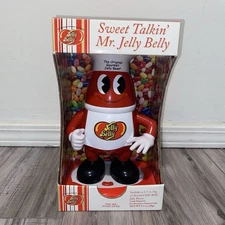 Jelly Belly Gourmet Candy Bean Dispenser 11" Sweet Talkin' Mr. Jelly New In Box