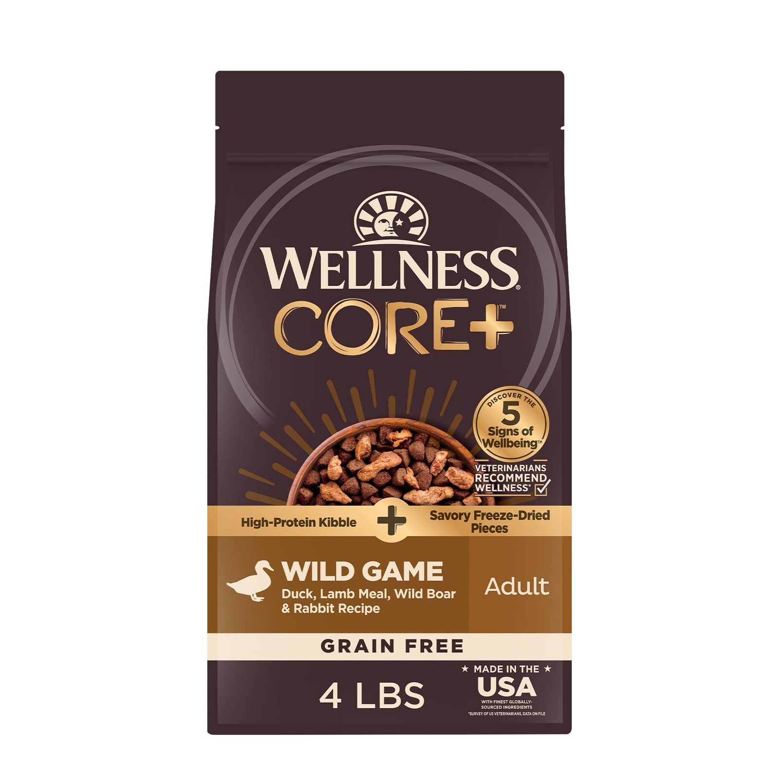 With Freeze Dried Pieces, Grain , High Protein, Natural, W...