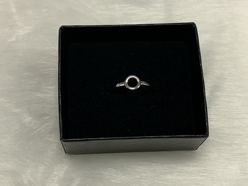 Anillo minimalista de plata esterlina tamaño 6,5 círculo abierto 1,7 gramos marcado 925 RYZE - Imagen 15 de 21