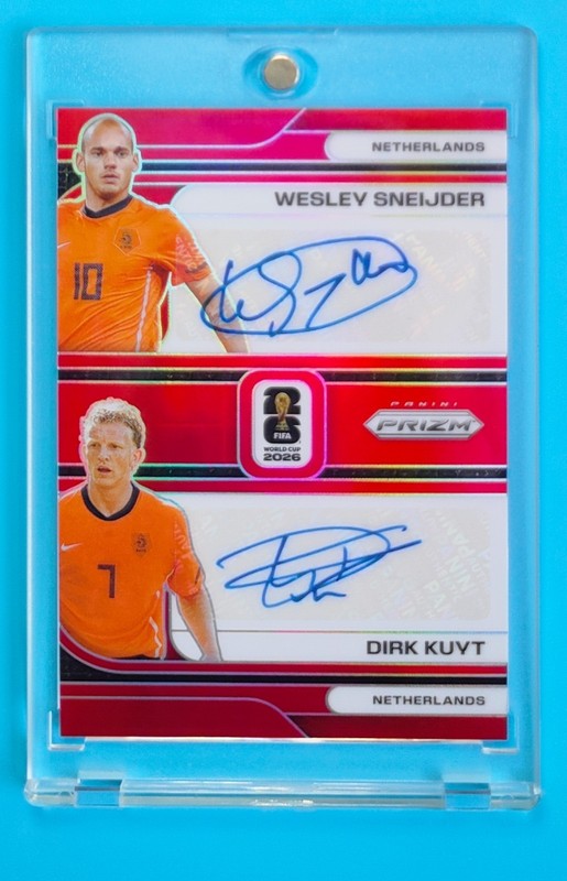 2026 Prizm Fifa World cup Netherlands Wesley Sneijder Dirk Kuijt Dual Auto 1/10