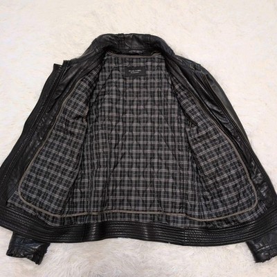Burberry Black Label Lamb Leather Rider Jacket Black Used | eBay