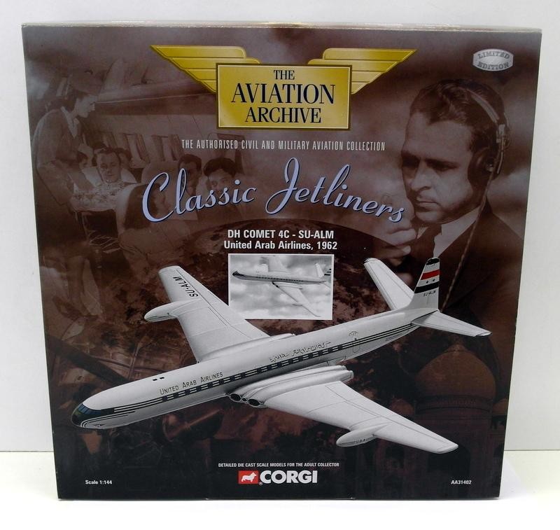 Corgi 1/144 Scale Diecast - AA31402 DH Comet 4C SU-ALM United Arab