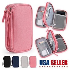 Travel Cable Bag Organizer Charger Storage Electronics USB Cord Accessories Case