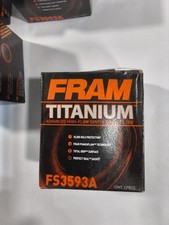 Lot of 2 Fram FS3593A Titanium Engine Oil Fil...