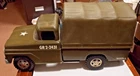 Vintage TONKA Army Green Military Troop Transport Truck GR2-2431 Pressed Steel